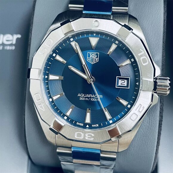 Tag Heuer Other - AUTH TAG HEUER AQUARACER 300M SWISS DIAL SILVER TONE MEN'S WATCH WAY1112.BA0928